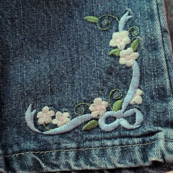 Lee Riders Vintage Infant‎ Girl Floral Embroidered Boot cut Jeans - Picture 4 of 6